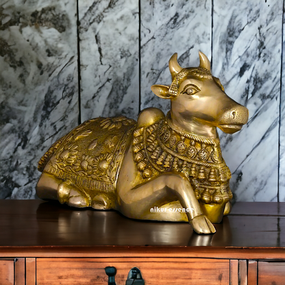 Pure Brass Nandi God statue - 20 Inches Nikuressence