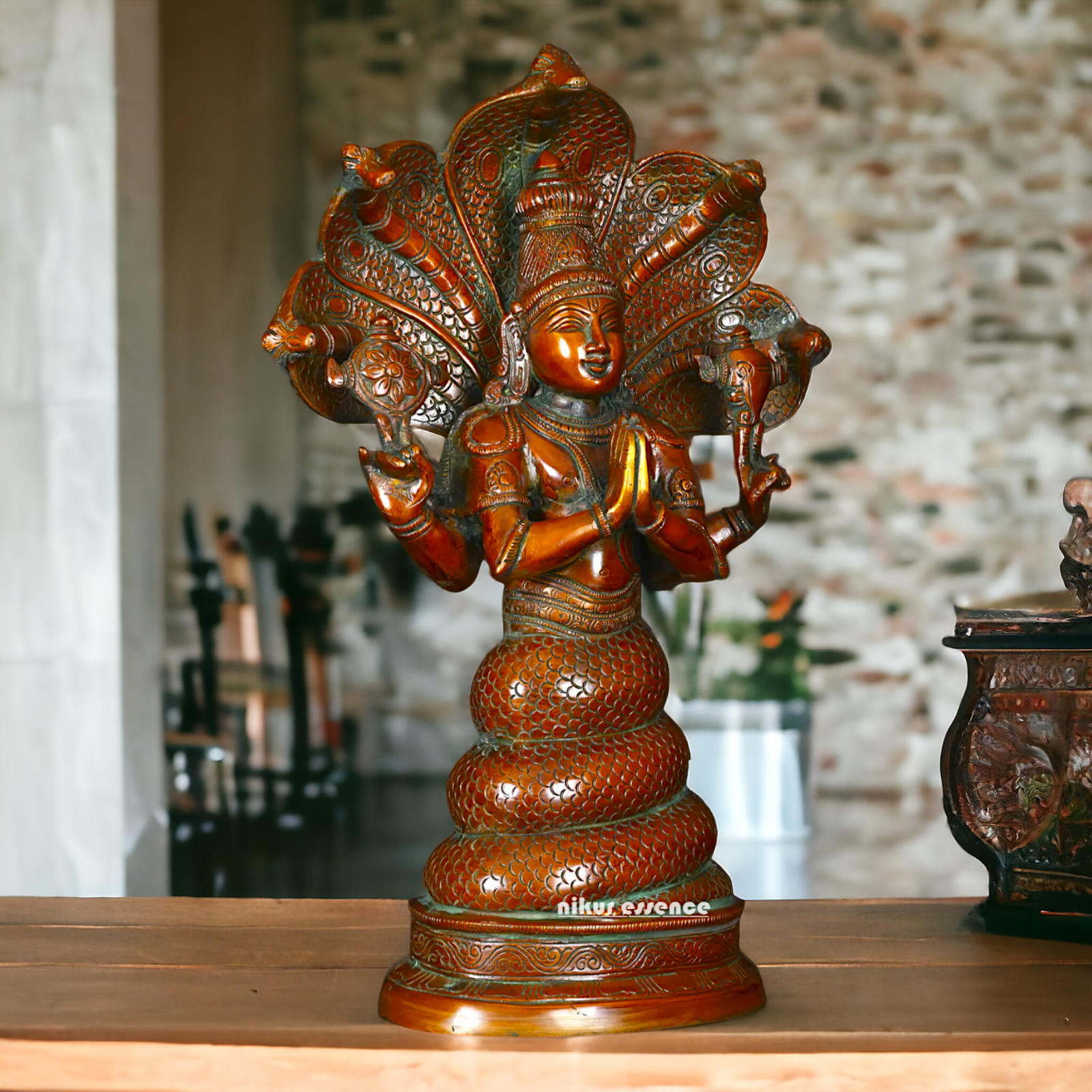 Brass Maharshi Patanjali Idol - 15 Inches Nikuressence