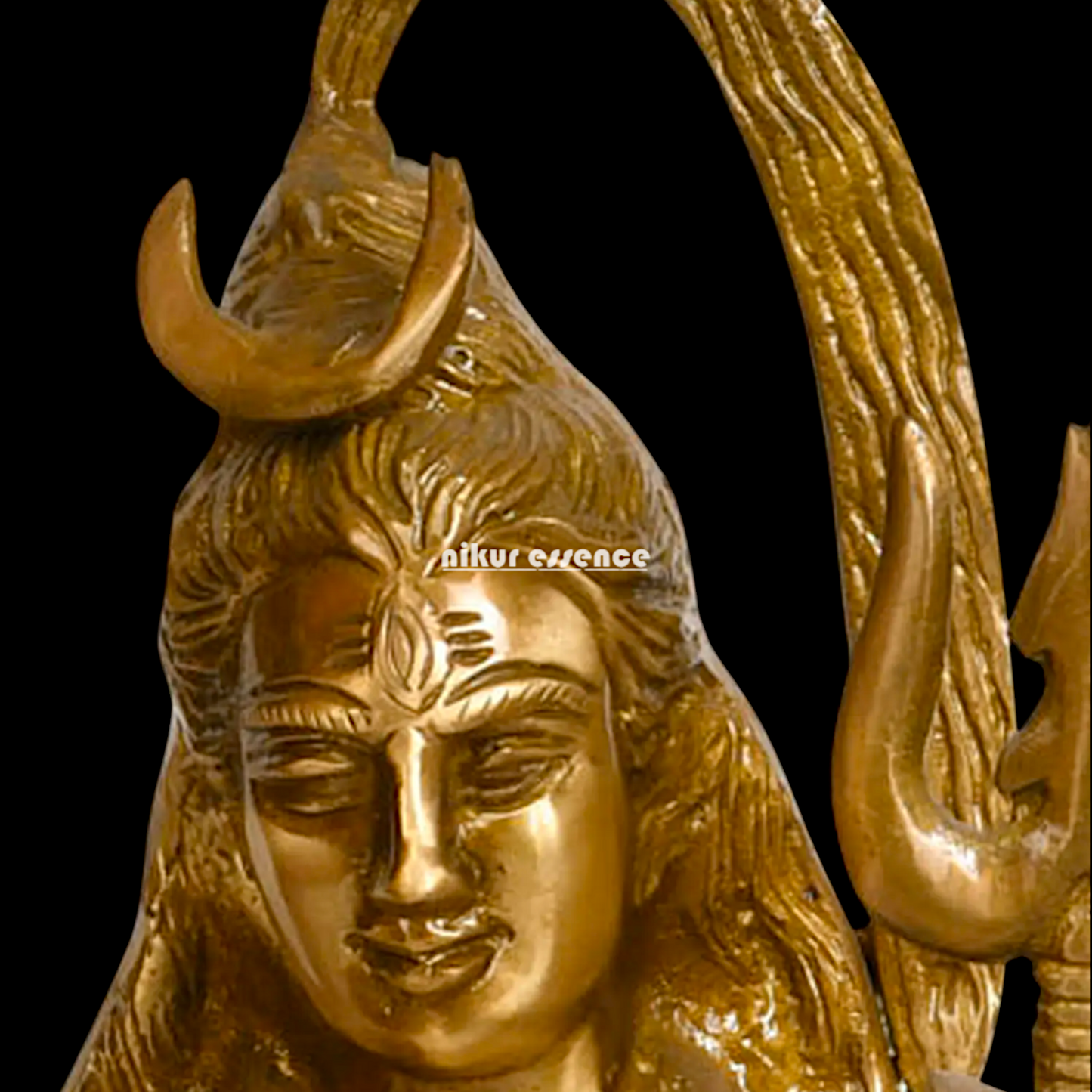 Shiva Bhagwan Standing with Blessing Pure Brass idol - 22 inches Nikuressence