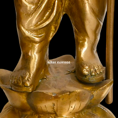 Shiva Bhagwan Standing with Blessing Pure Brass idol - 22 inches Nikuressence