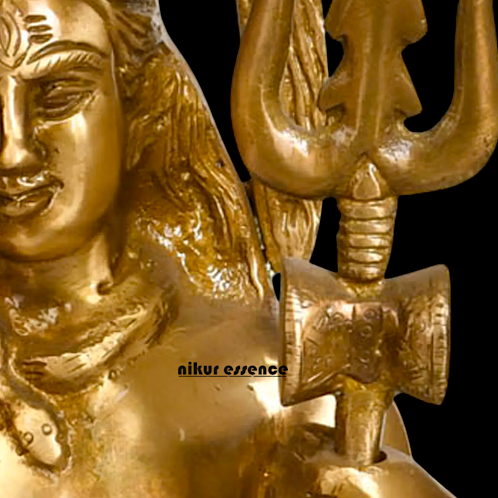 Shiva Bhagwan Standing with Blessing Pure Brass idol - 22 inches Nikuressence
