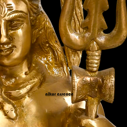 Shiva Bhagwan Standing with Blessing Pure Brass idol - 22 inches Nikuressence