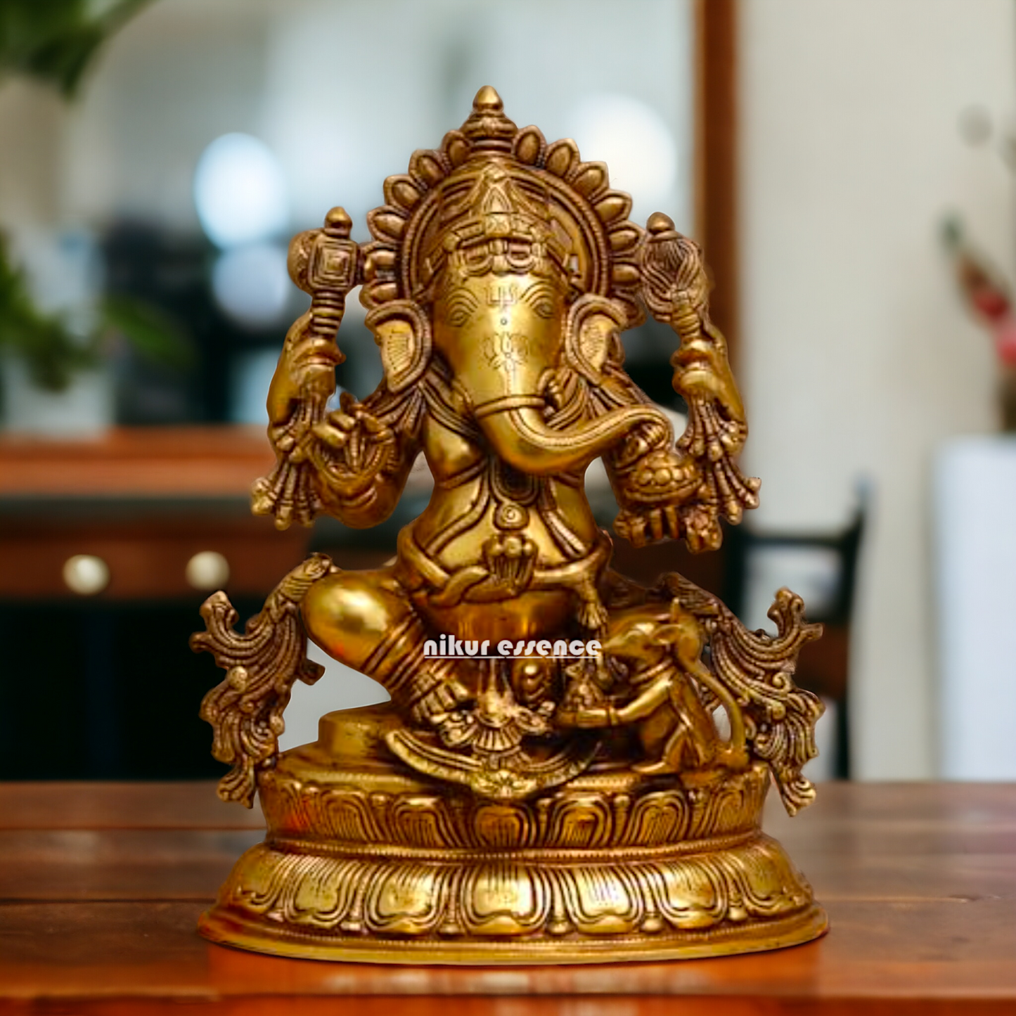 Ganesha Vinayaka pital brass idol - 16 inch Nikuressence