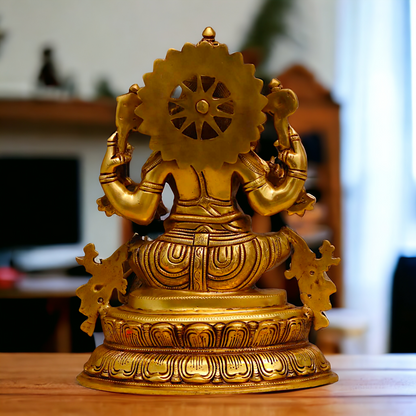 Ganesha Vinayaka pital brass idol - 16 inch Nikuressence