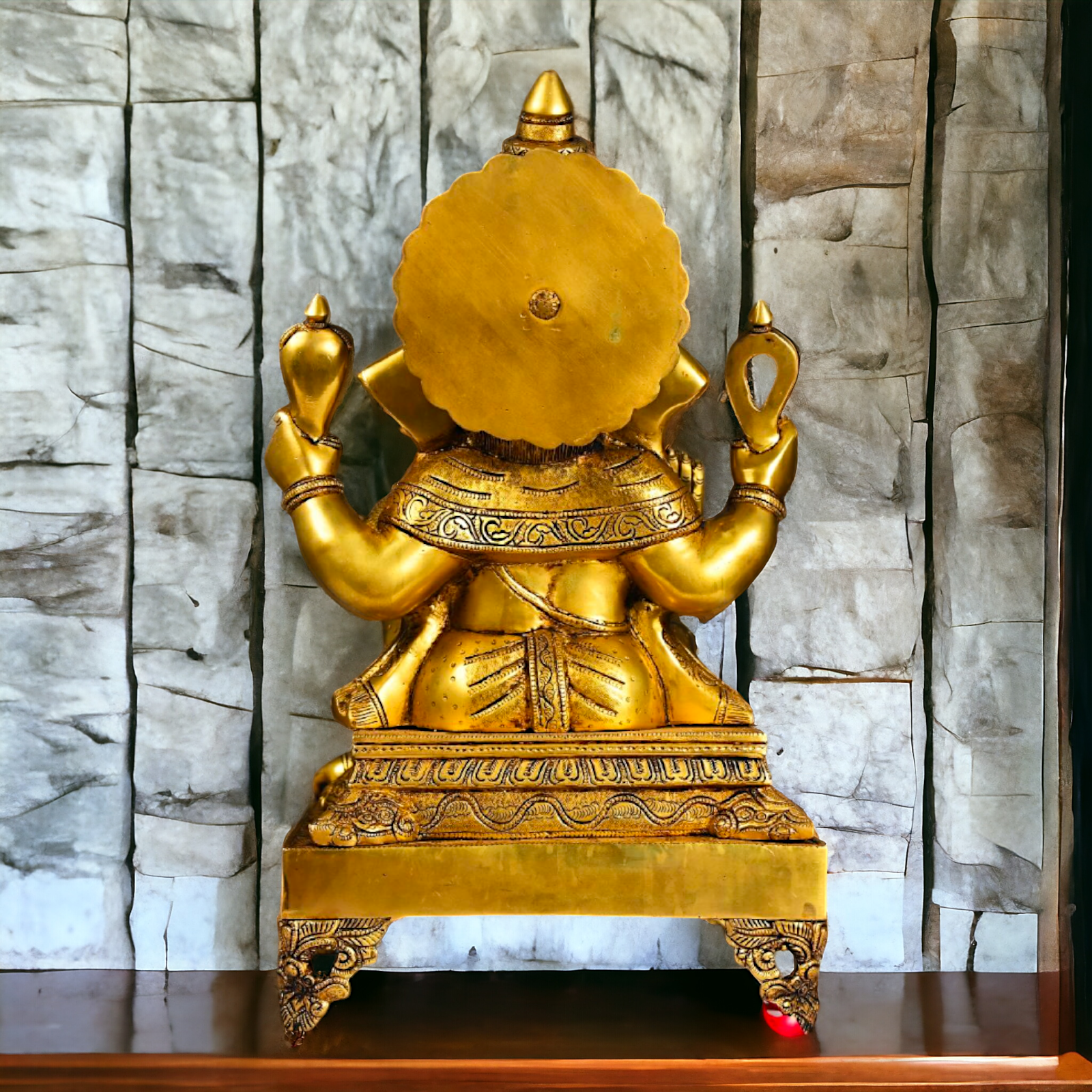 Big Ganpati Ganesha Pital Murti - 20 inches Nikuressence