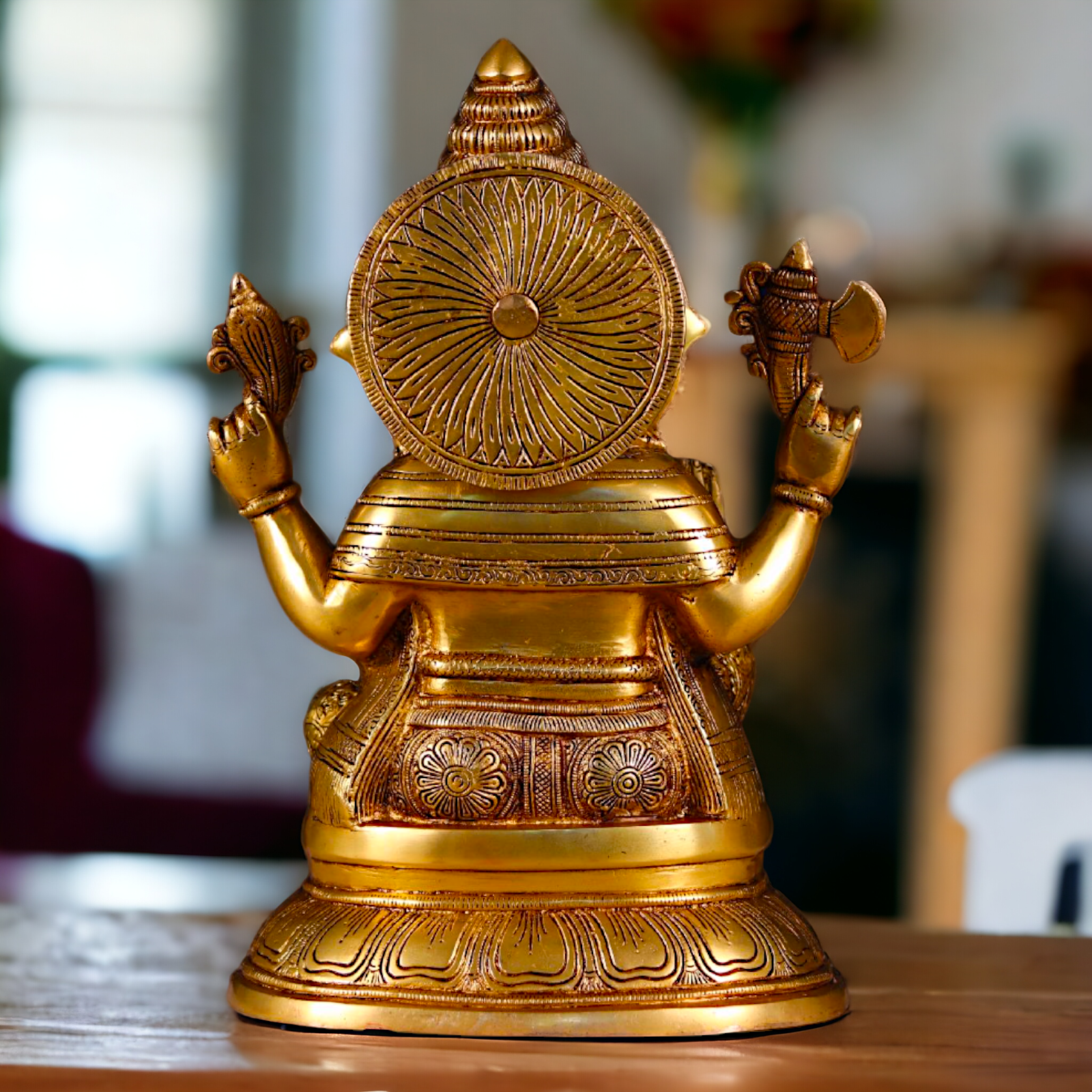 Ganesha Vinayaka Pure Brass statue - 16.5 Inches Nikuressence