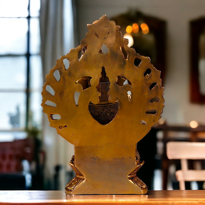 Solid Brass Ganesha Seated Brass statue - 12 inches Nikuressence