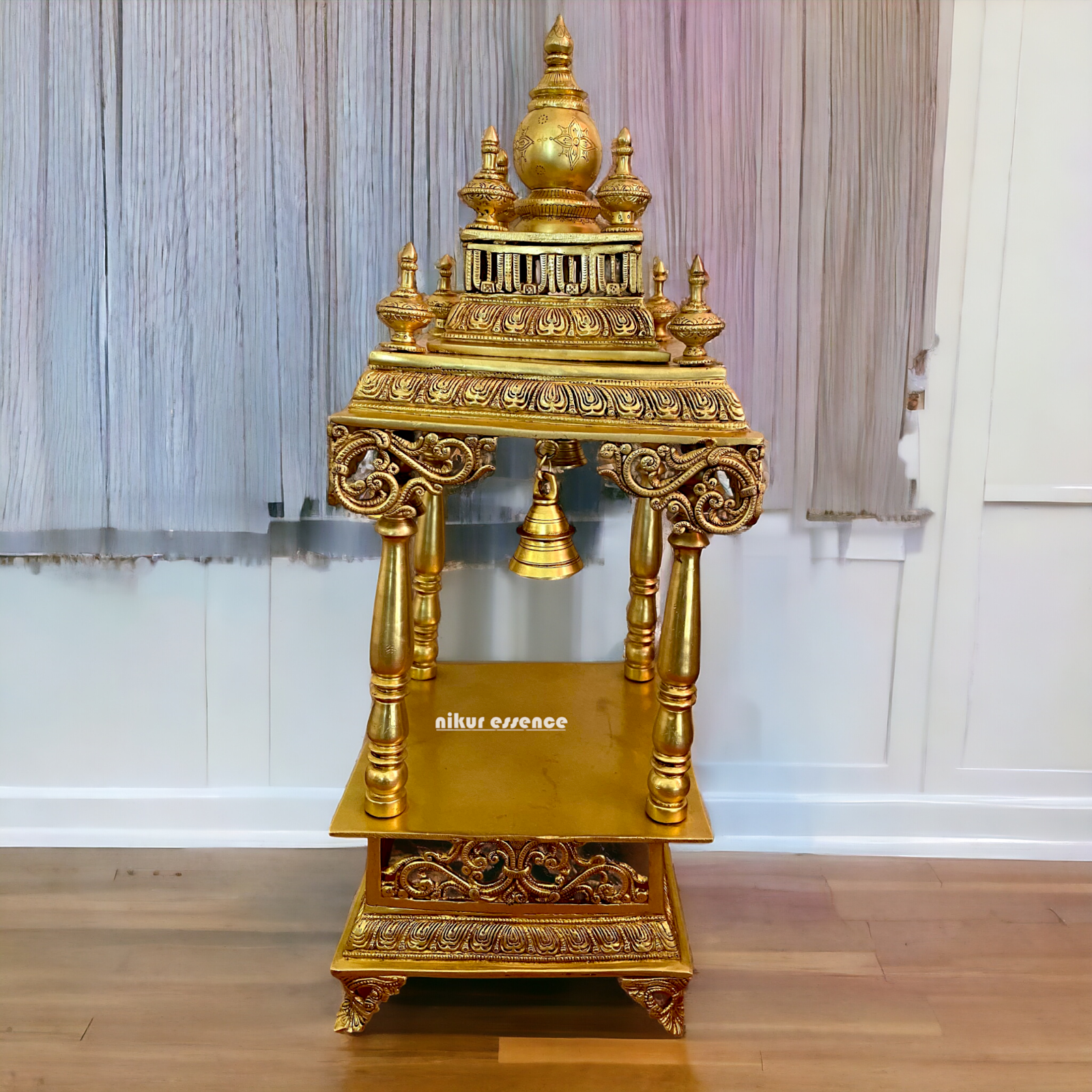 Brass Temple with Bell - 28.7 inches Nikuressence