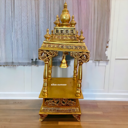 Brass Temple with Bell - 28.7 inches Nikuressence