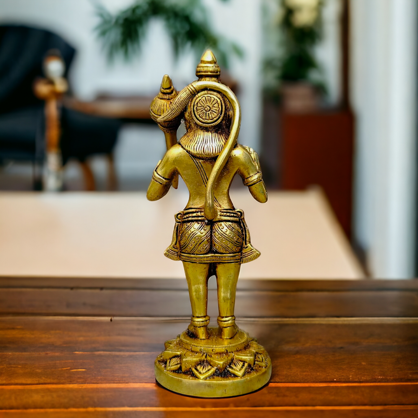 Hanuman Standing Solid Brass idol - 8 inches Nikuressence