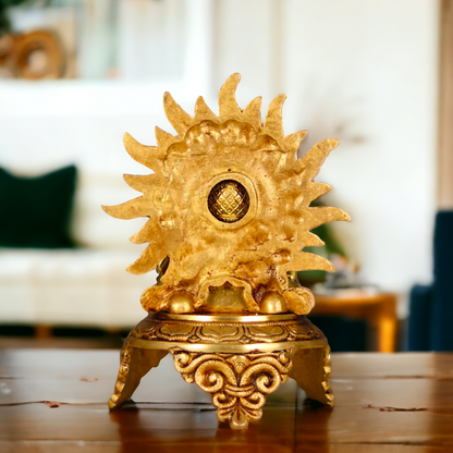 Hanuman ji with Gada brass idol - 9.5 inches Nikuressence