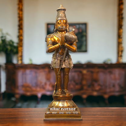 Brass Hanuman ji Standing statue - 24 inches Nikuressence