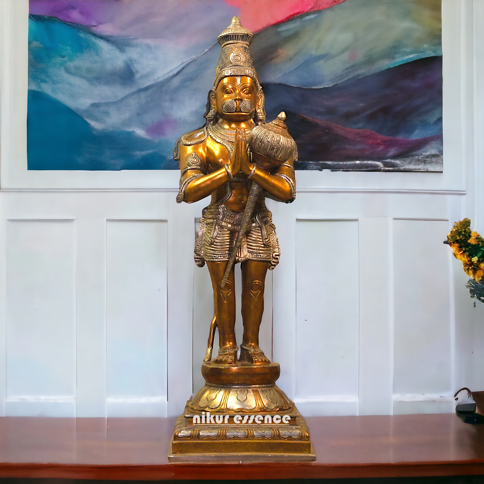 Brass Hanuman ji Standing statue - 24 inches Nikuressence