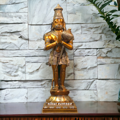 Brass Hanuman ji Standing statue - 24 inches Nikuressence