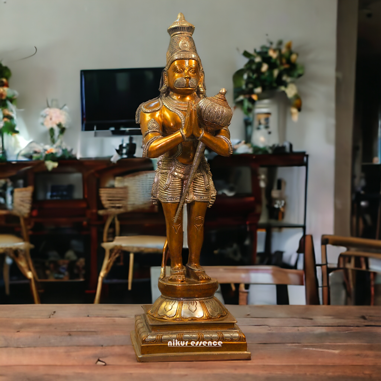 Brass Hanuman ji Standing statue - 24 inches Nikuressence