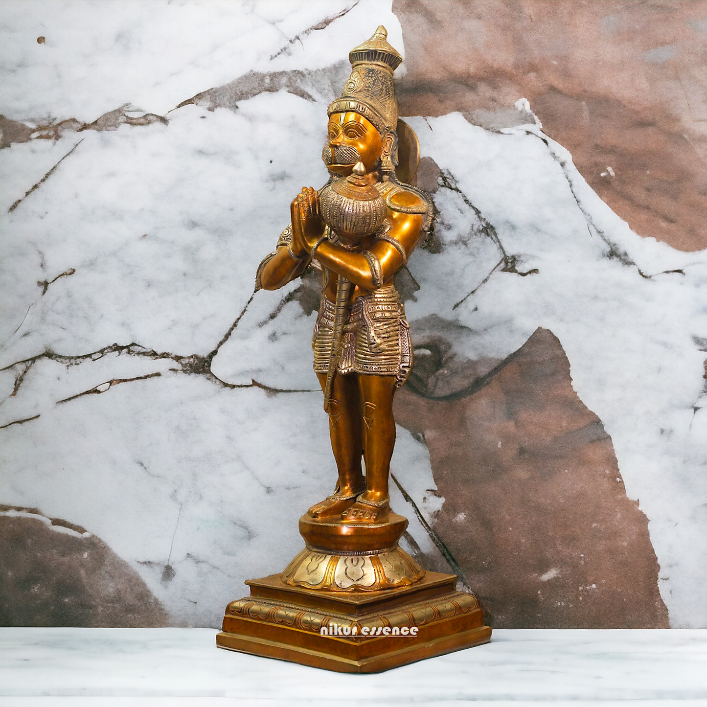 Brass Hanuman ji Standing statue - 24 inches Nikuressence