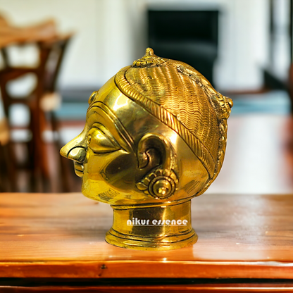 Superfine Brass Gauri Head Face idol - 4.5 inches Nikuressence