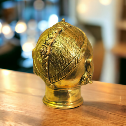 Superfine Brass Gauri Head Face idol - 4.5 inches Nikuressence