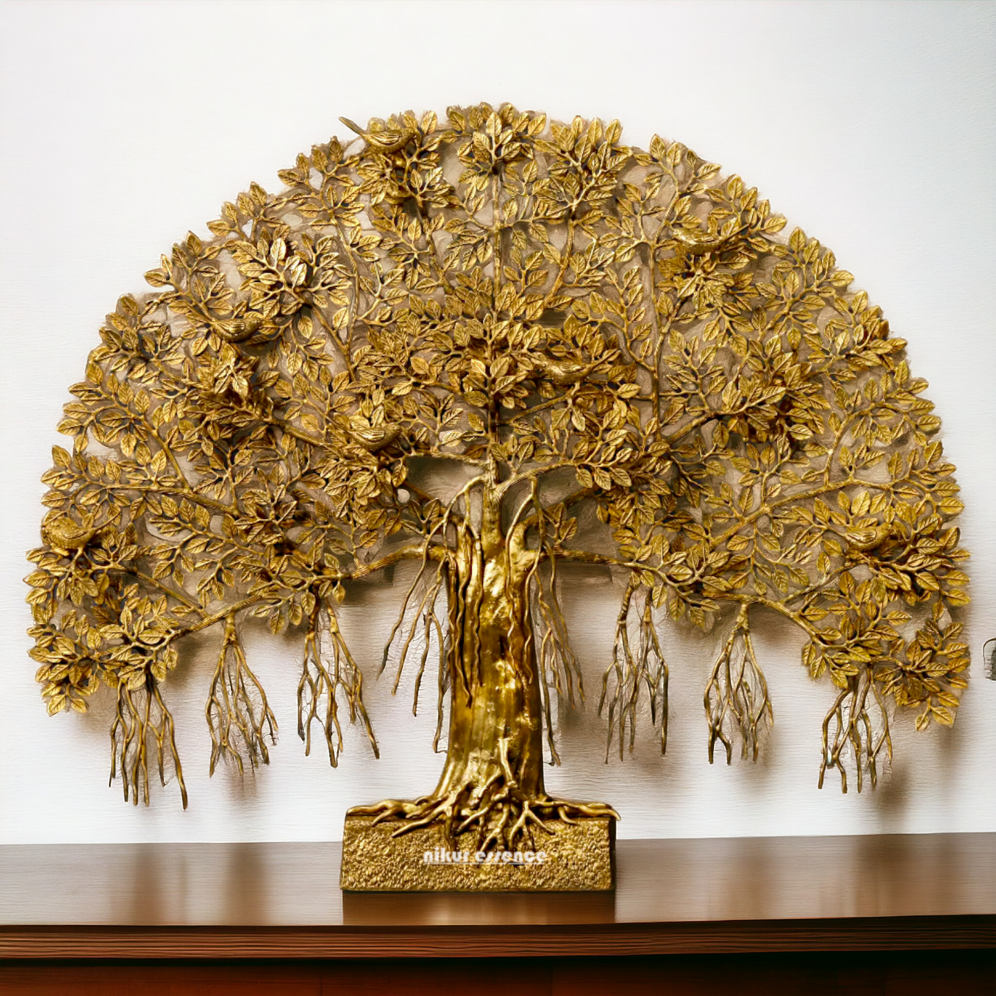 Brass Tree with birds statue - 46 Inches Nikuressence
