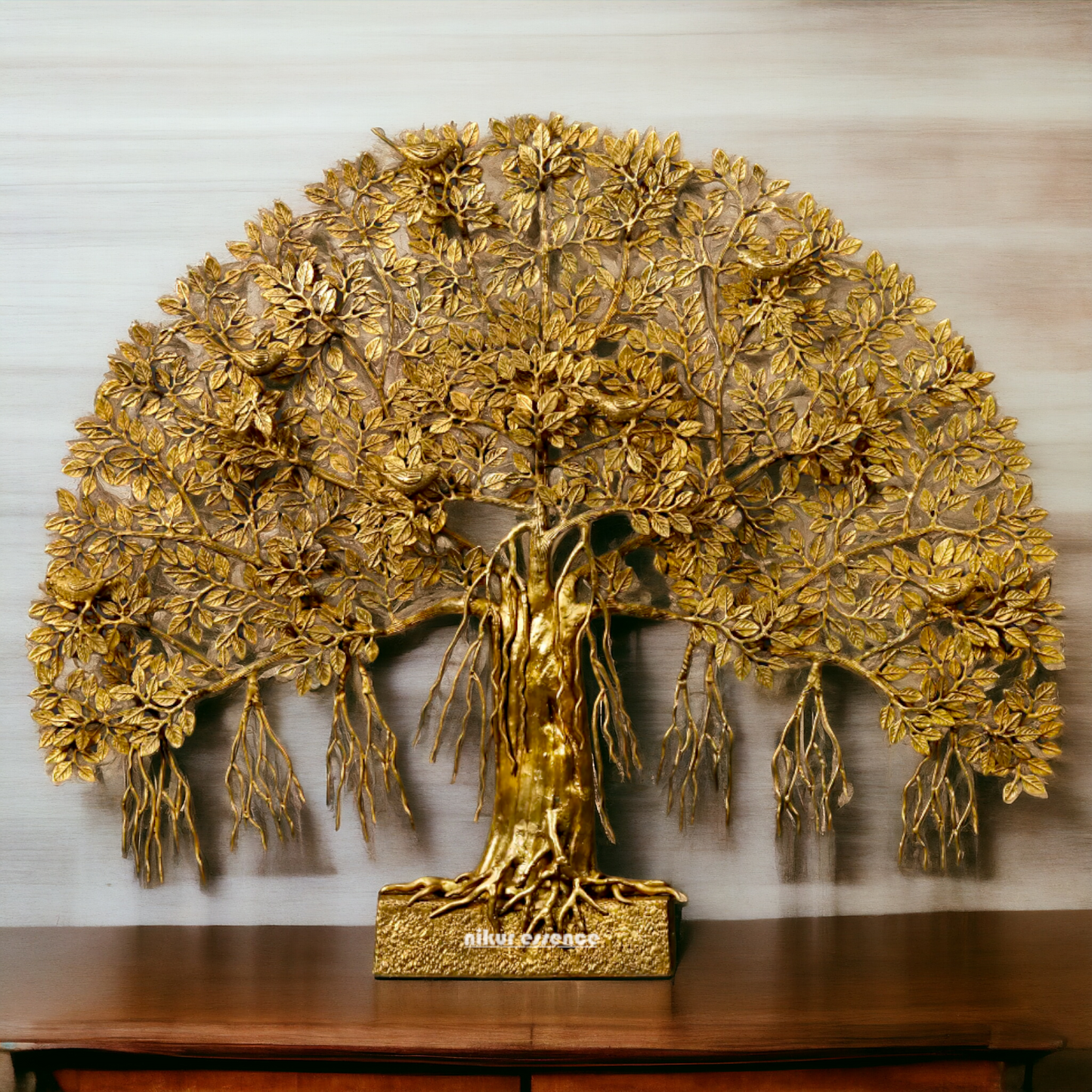 Brass Tree with birds statue - 46 Inches Nikuressence
