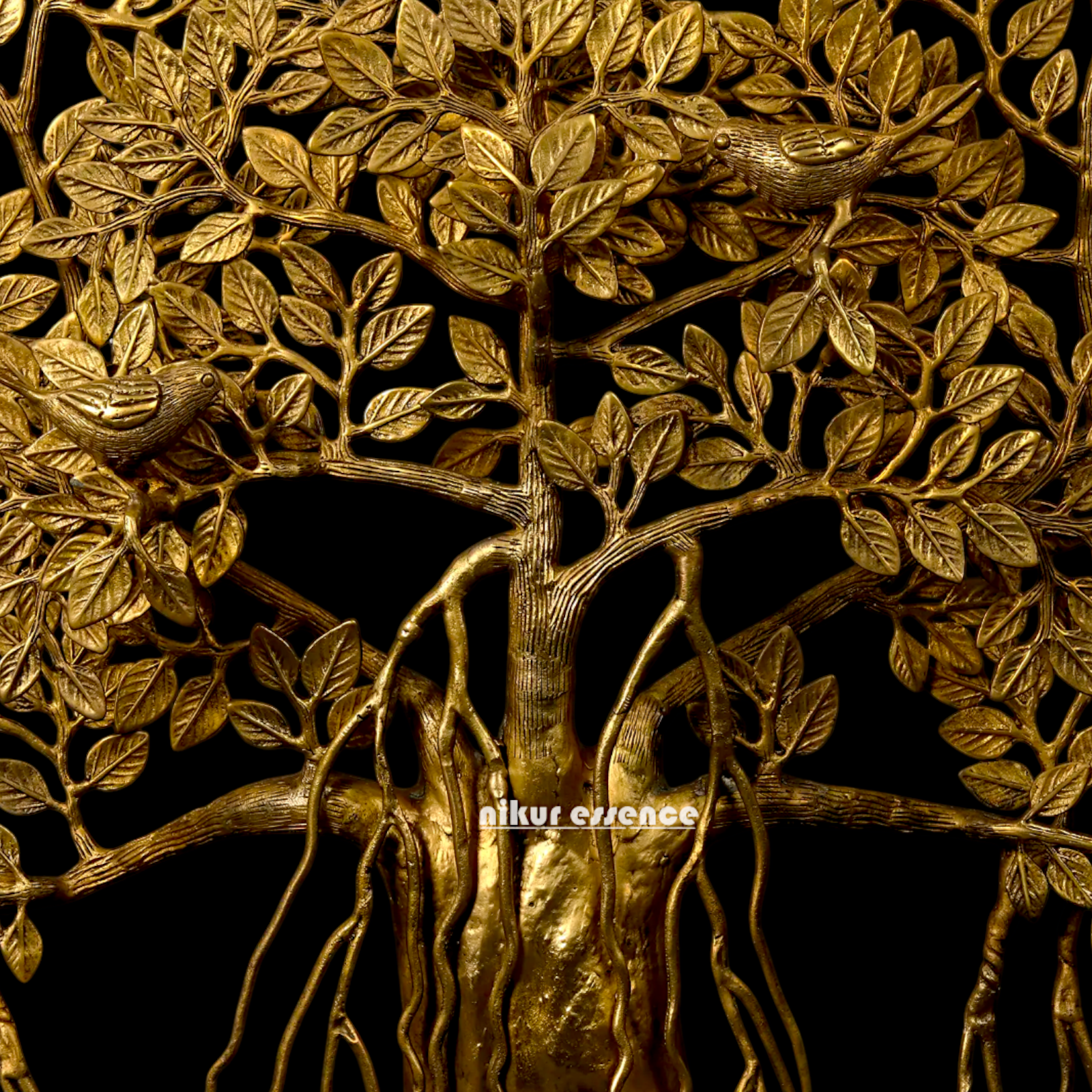 Brass Tree with birds statue - 46 Inches Nikuressence