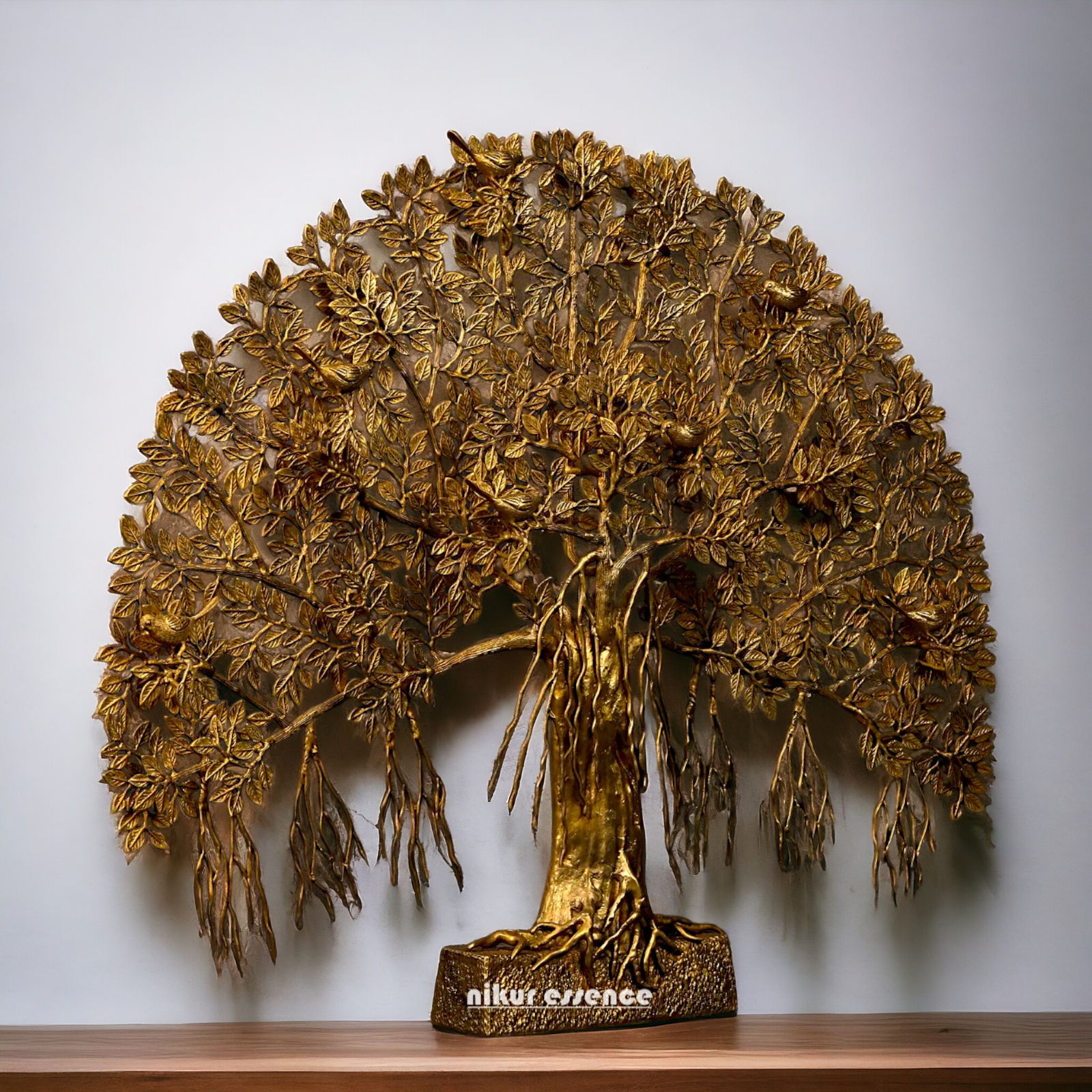 Brass Tree with birds statue - 46 Inches Nikuressence