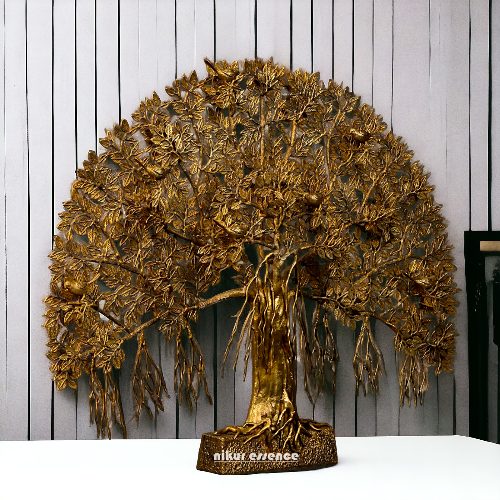 Brass Tree with birds statue - 46 Inches Nikuressence