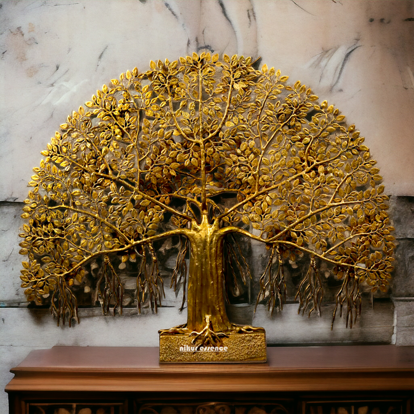 Brass Tree with birds statue - 46 Inches Nikuressence