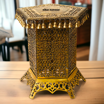 Pooja chowki table with stand Brass - 22 inches Nikuressence