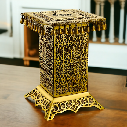 Big Chowki with Bells ghungroo Solid Brass - 21 inches Nikuressence