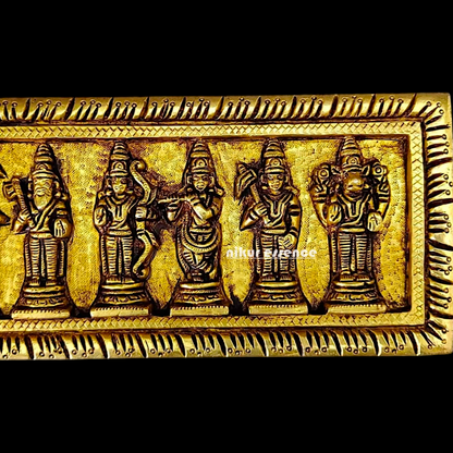 Brass Dashavtar wall hanging Idol - 4 inches Nikuressence
