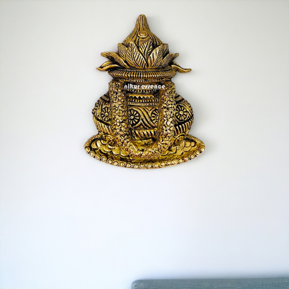 Brass Kalash wall hanging- 8 inches Nikuressence