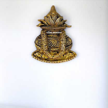 Brass Kalash wall hanging- 8 inches Nikuressence