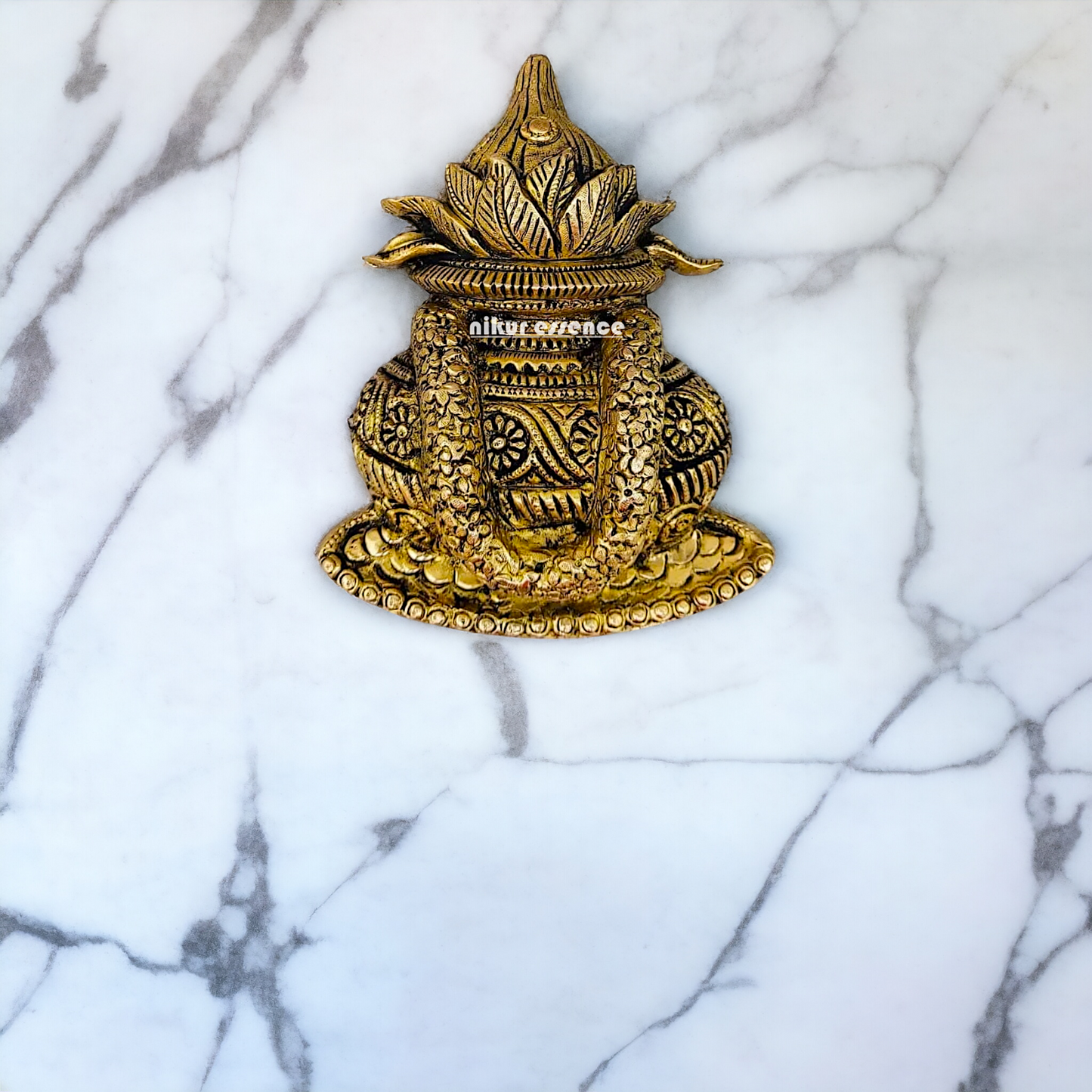 Brass Kalash wall hanging- 8 inches Nikuressence