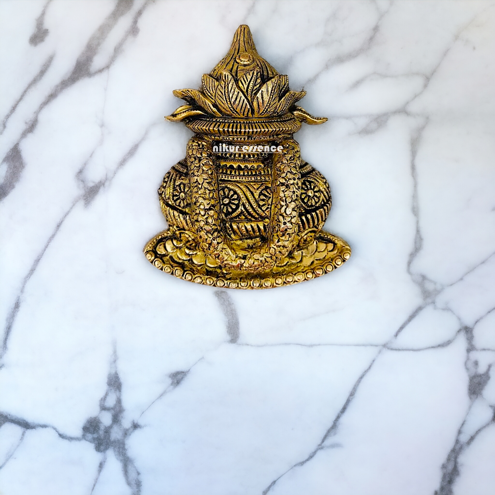 Brass Kalash wall hanging- 8 inches Nikuressence