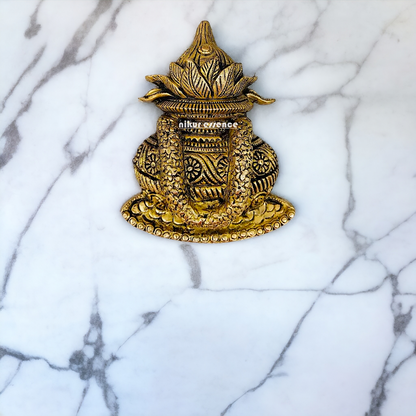 Brass Kalash wall hanging- 8 inches Nikuressence
