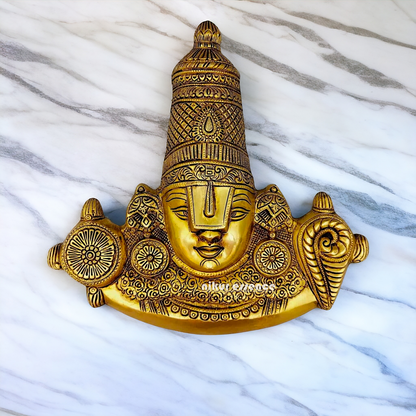 Brass Balaji wall hanging statue - 14.5 inches Nikuressence