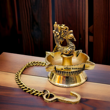 Wall Hanging Bird with Diya Brass - 15.8 inches Nikuressence