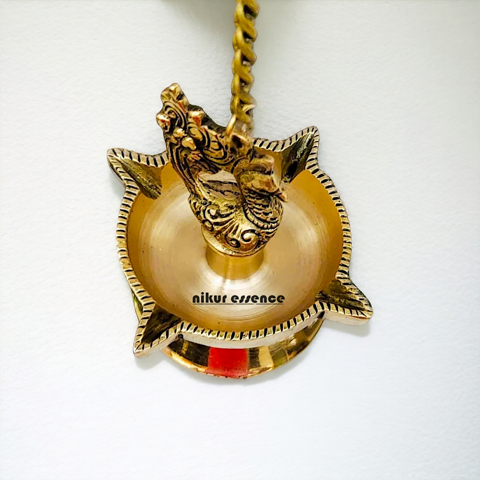 Wall Hanging Bird with Diya Brass - 15.8 inches Nikuressence