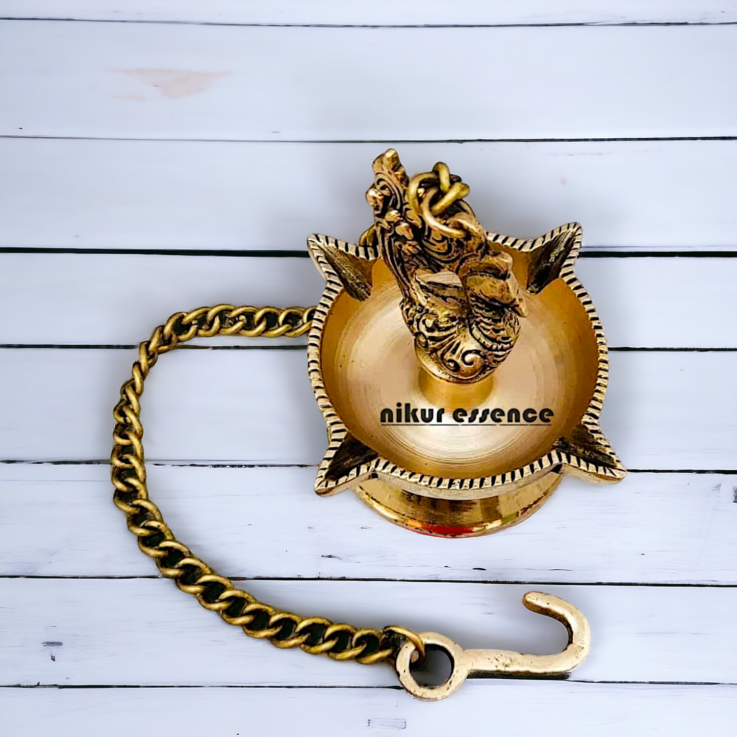 Wall Hanging Bird with Diya Brass - 15.8 inches Nikuressence