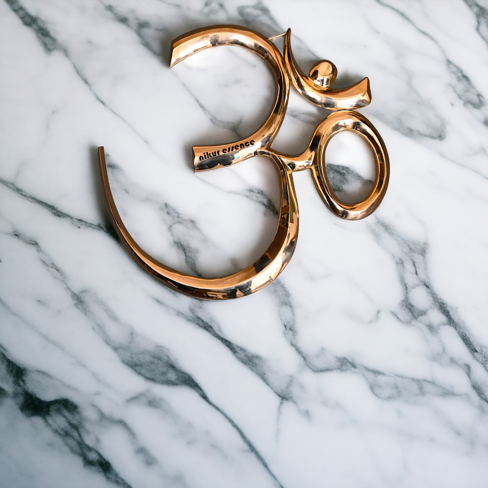 Om Symbol pure Brass wall hanging idol - 31 Inches Nikuressence