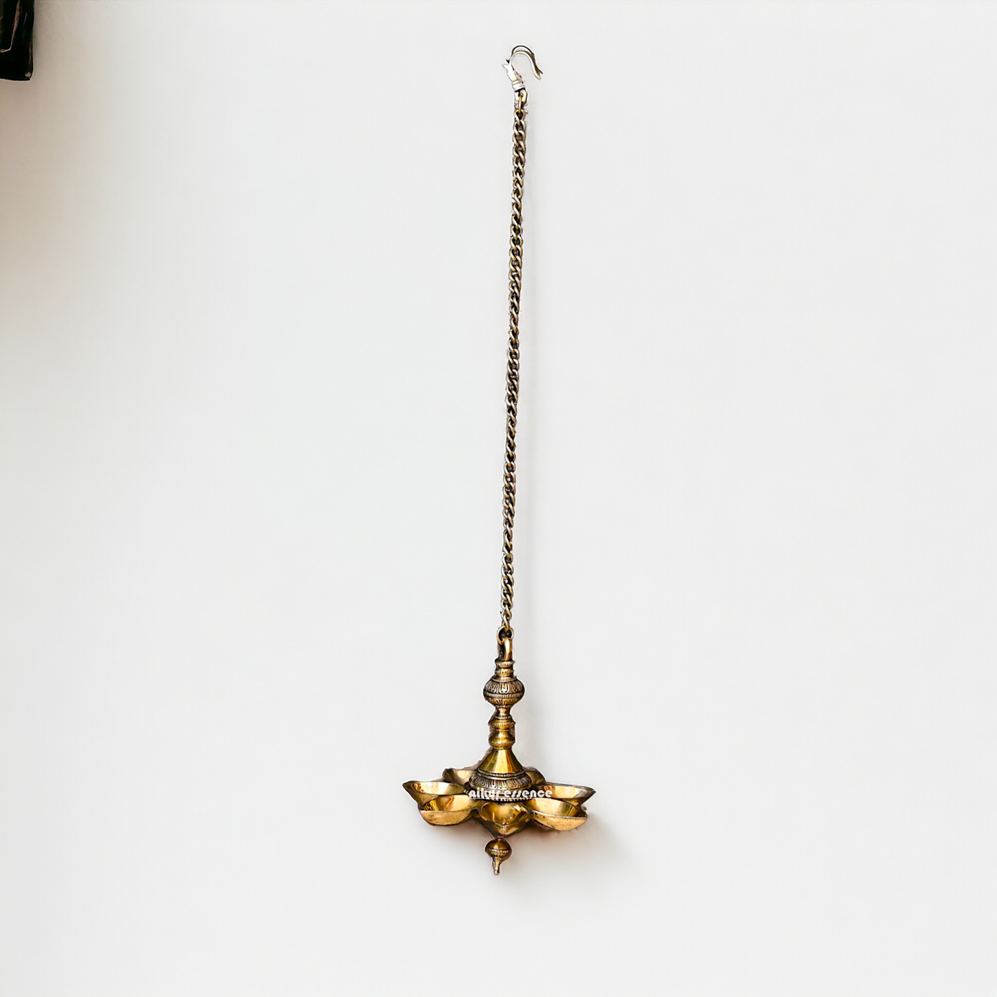 Seven Diya pure Brass wall hanging - 29.5 Inches Nikuressence