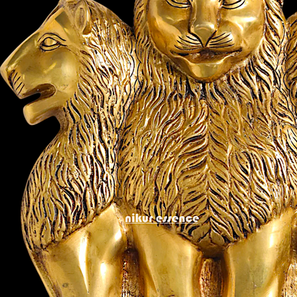 Ashok stambh decor antique Brass wall hanging plate idol- 19.5 inches Nikuressence