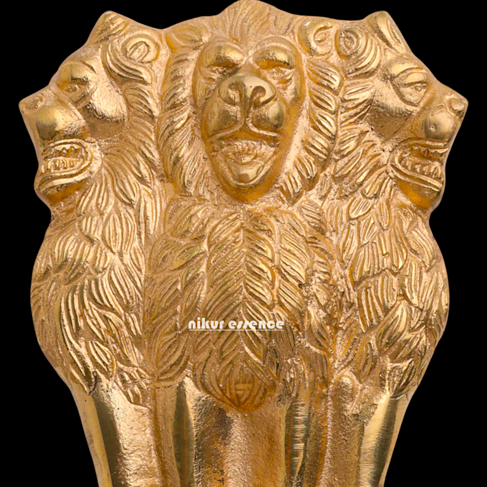 Brass Ashok stambh decor wall hanging plate idol- 9 inches Nikuressence