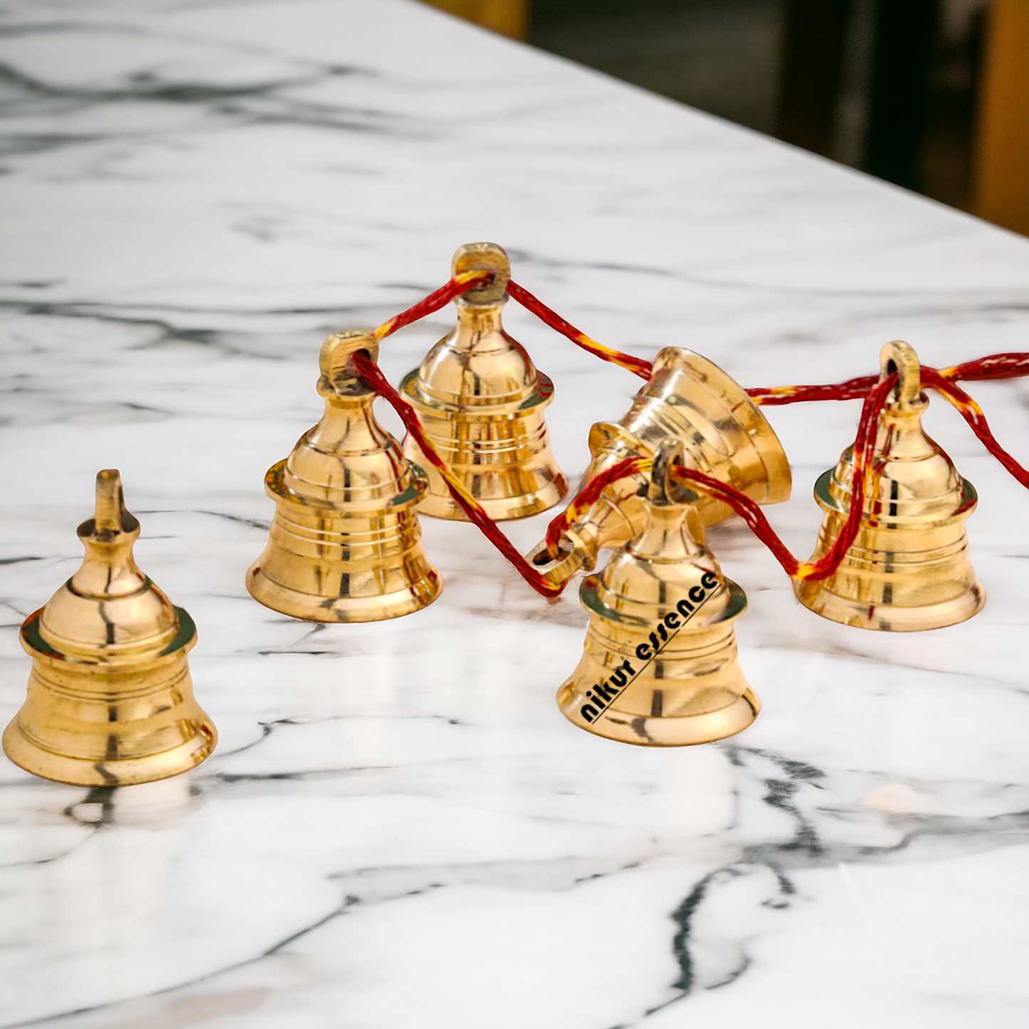 Brass Bells Decor wall hanging plate idol- 2.5 inches Nikuressence