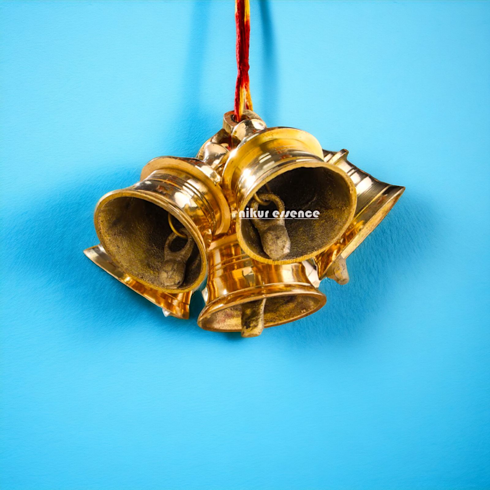 Brass Bells Decor wall hanging plate idol- 2.5 inches Nikuressence