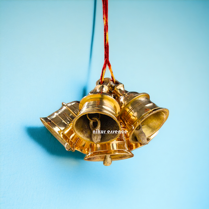 Brass Bells Decor wall hanging plate idol- 2.5 inches Nikuressence