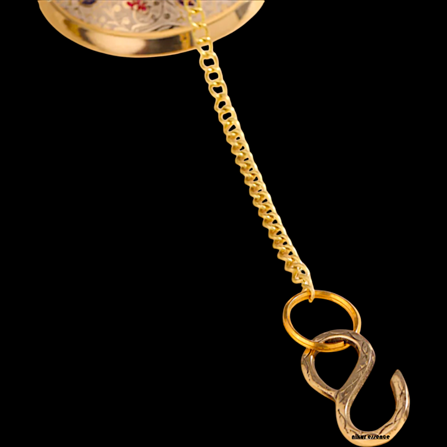 Brass Pooja Bell decorative wall Hanging - 17 Inches Nikuressence