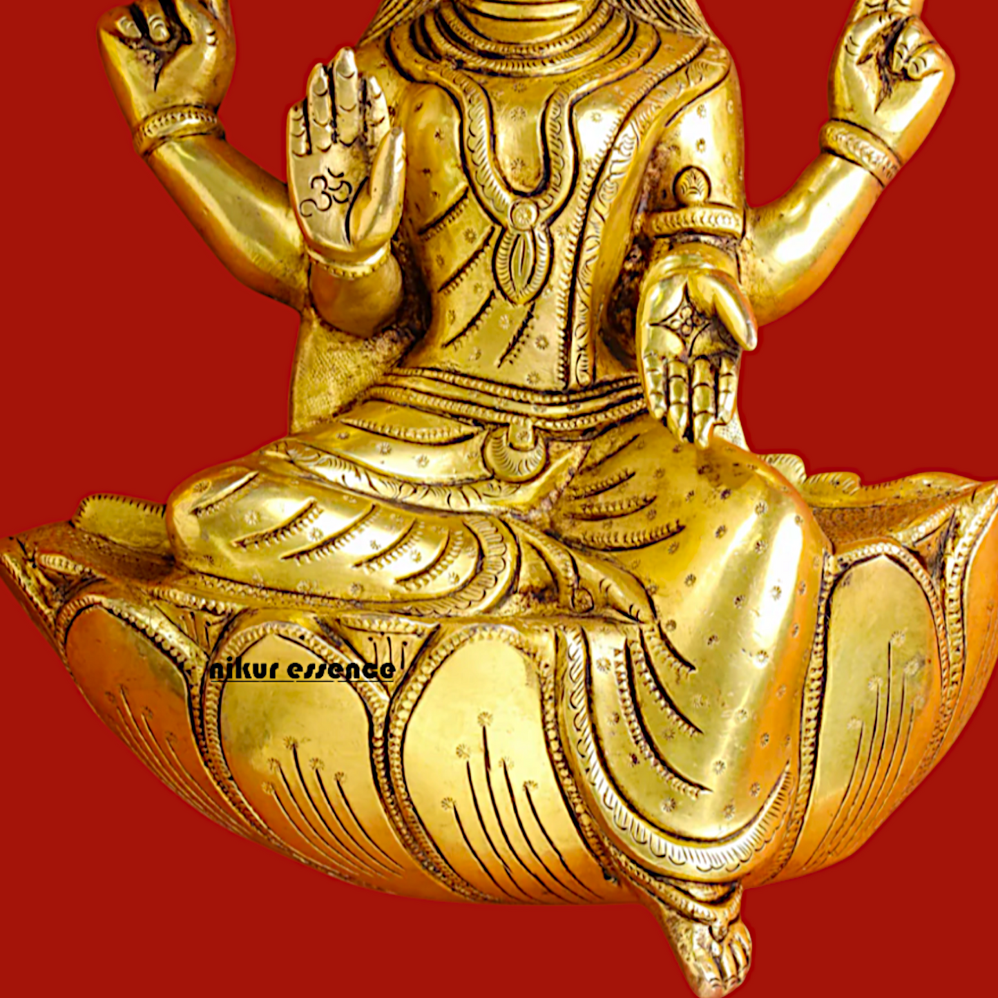 Brass Varahi Amman decor wall Hanging plate idol - 12 Inches Nikuressence