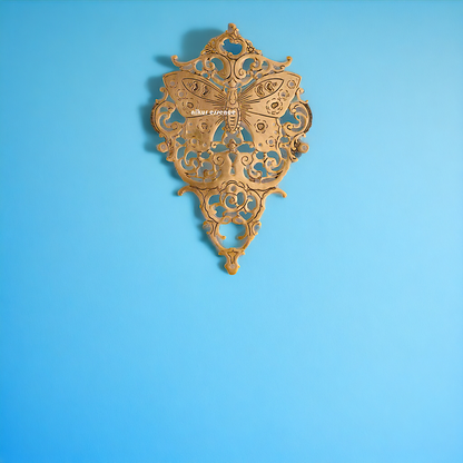 Brass Butterfly beautiful decor wall Hanging plate idol - 16.5 Inches Nikuressence